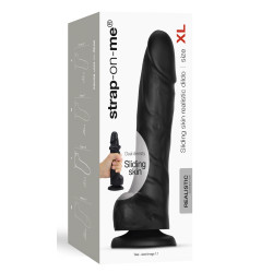 strap on me Gode Sliding Skin Strap-On-Me XL 15.5 x 4.3cm Noir